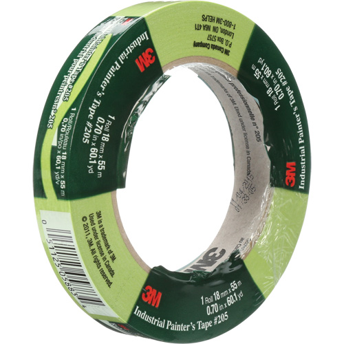 Industrial Painter's Tape 205, 18 mm (3/4") x 55 m (180'), Green Oxymax Inc