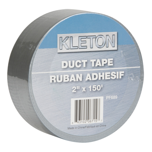 Utility Grade Duct Tape, 6 mils, Silver, 50 mm (2") x 45 m (148') Oxymax Inc