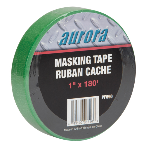 Painters Masking Tape, 25 mm (1") x 55 m (180'), Green Oxymax Inc
