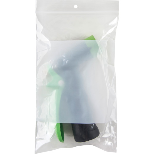 White Block Poly Bags, Reclosable, 8" x 5", 2 mils Oxymax Inc