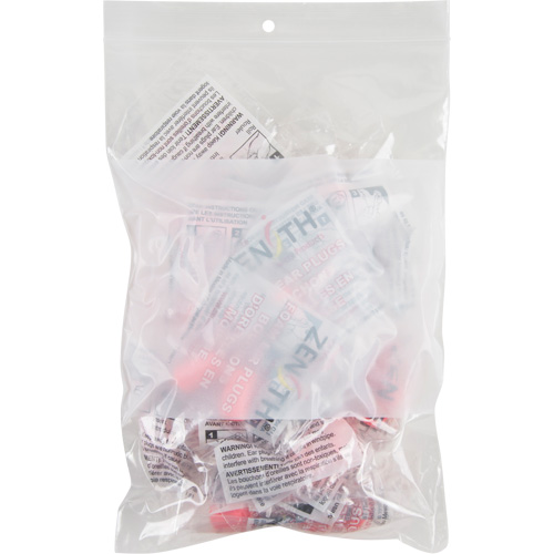 White Block Poly Bags, Reclosable, 9" x 6", 2 mils Oxymax Inc