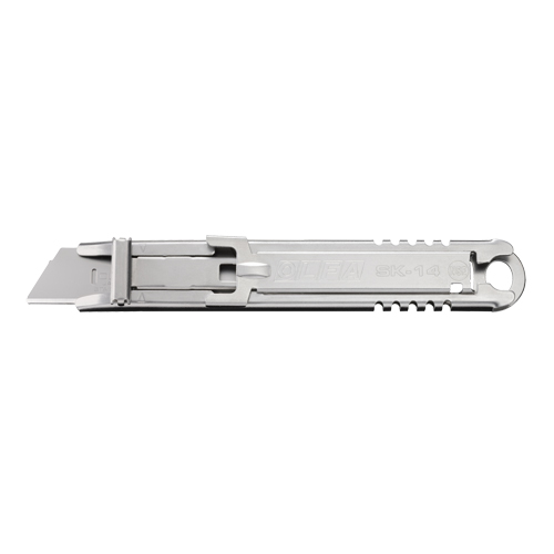 Couteau de s&eacute;curit&eacute; autor&eacute;tractable, 14,5 mm, Acier inoxydable, Prise en Acier inoxydable Oxymax Inc