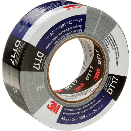 DT17 Super-Duty Duct Tape, 17 mils, Black, 48 mm (2") x 32 m (105') Oxymax Inc