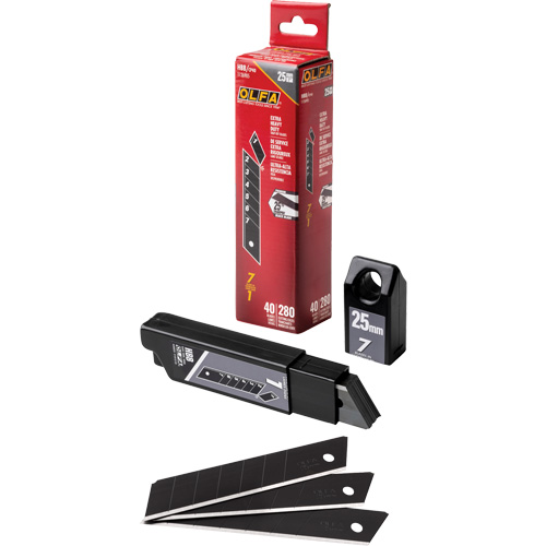 Ultra-Sharp Black Replacement Blades, Snap-Off Style Oxymax Inc