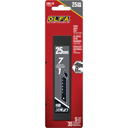 Ultra-Sharp Black Replacement Blades, Snap-Off Style Oxymax Inc