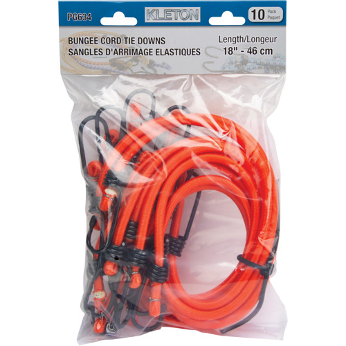 Bungee Cord Tie Downs, 18" Oxymax Inc