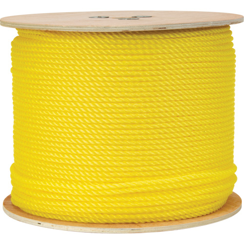 1/4" Braided Yellow Rope, Polypropylene, 1300' Oxymax Inc