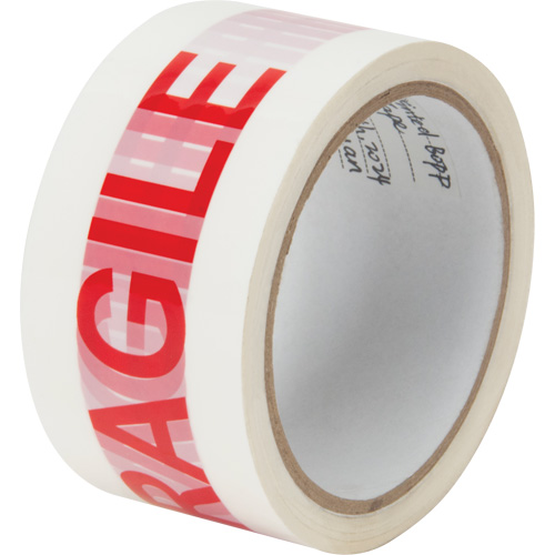 "Fragile" Box Sealing Tape, Hot Melt Adhesive, 2 mils, 48 mm (2") x 100 m (328') Oxymax Inc