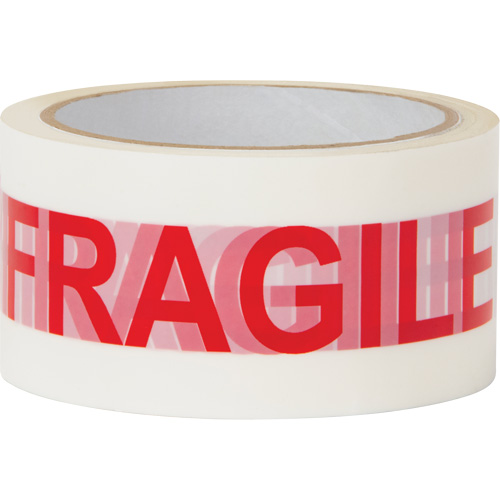 "Fragile" Box Sealing Tape, Hot Melt Adhesive, 2 mils, 48 mm (2") x 100 m (328') Oxymax Inc