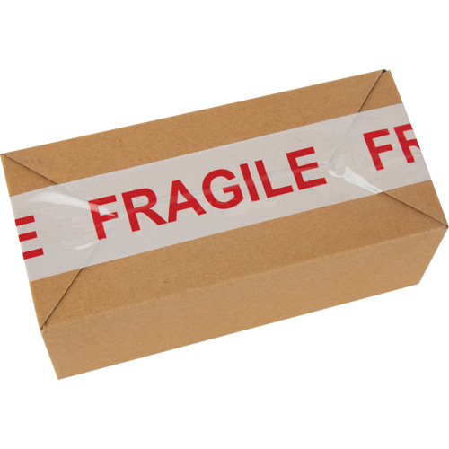 "Fragile" Box Sealing Tape, Hot Melt Adhesive, 2 mils, 48 mm (2") x 100 m (328') Oxymax Inc