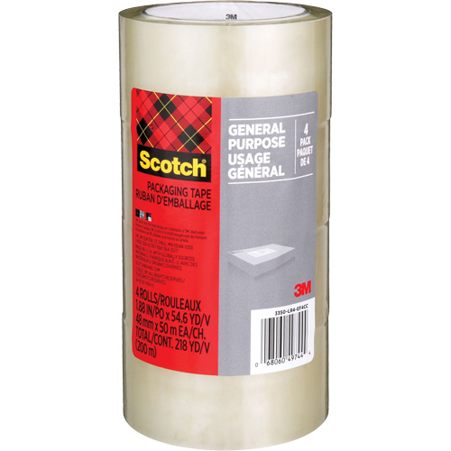 Ruban d'emballage pour l'exp&eacute;dition Scotch 175G, 48 mm (2") x 50 m (164') Oxymax Inc