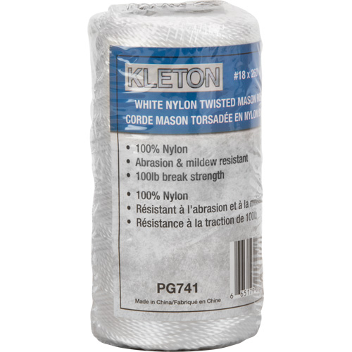 #18 Twisted Mason Rope, Nylon, 260' Oxymax Inc