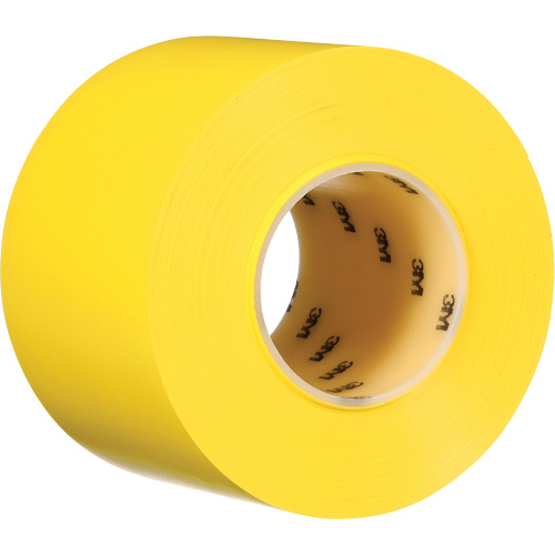 Ruban de marquage de planchers durable 971, 4" x 108', Vinyle, Jaune Oxymax Inc