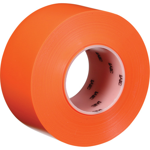 Ruban de marquage de planchers durable 971, 3" x 108', Vinyle, Orange Oxymax Inc