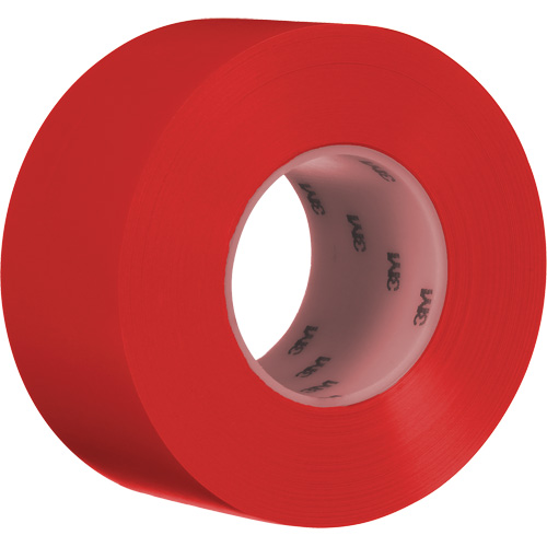 Ruban de marquage de planchers durable 971, 3" x 108', Vinyle, Rouge Oxymax Inc