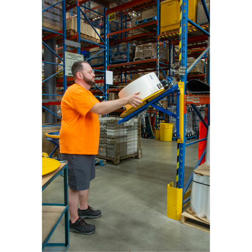 Strapping Dispenser, Polyester/Steel/Polypropylene Straps, 16"/8" Core Dia., 3"/8"/6" Roll Width Oxymax Inc