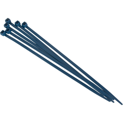 Metal Detectable Cable Ties, 8" L, 120 lbs. Tensile Strength Oxymax Inc