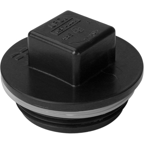Bouchon filet&eacute;, Regard de nettoyage, 1-1/4" dia., Plastique Oxymax Inc