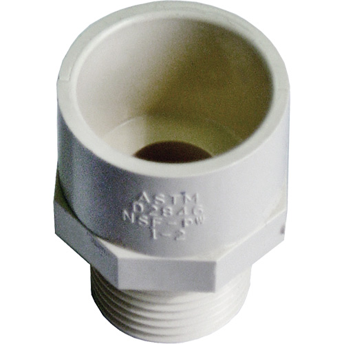 Male Reducing Adapter, Hub x MPT, 1/2" x 3/4" Dia., CPVC Oxymax Inc