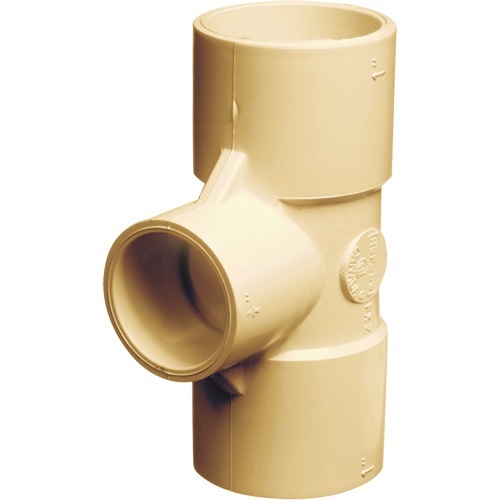 Raccord en T Flowguard Gold, R&eacute;ducteur, PVC-C, 1" x 1" x 3/4" Oxymax Inc