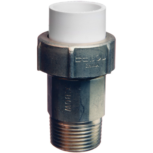 Raccord union, 3/4", Laiton/PVC-C Oxymax Inc