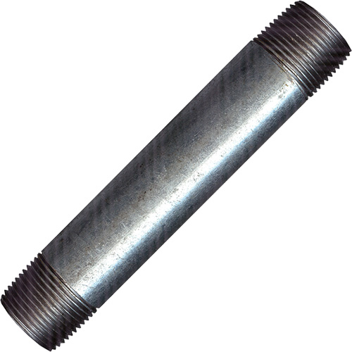Raccord long, Galvanis&eacute;, 1/2", NPT x NPT Oxymax Inc