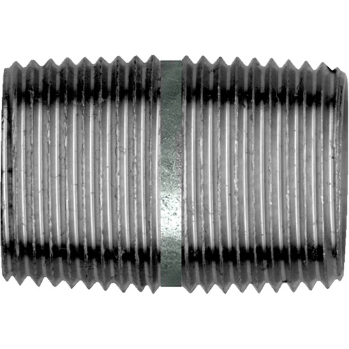 Raccord Court, Galvanis&eacute;, 1", NPT x NPT Oxymax Inc