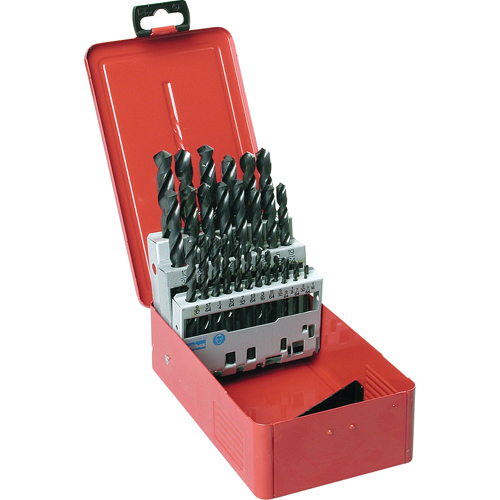 Jobber Length Drill Set, 11 Pieces, High Speed Steel Oxymax Inc