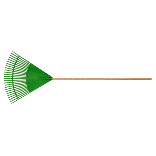 Fan Rake, 24" Blade, 26 Tines, Hardwood Handle, Plastic Blade Oxymax Inc