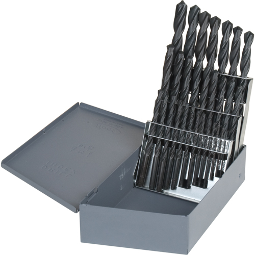 Hyper Jobber Length Drill Bit Set, 26 Pieces, High Speed Steel Oxymax Inc