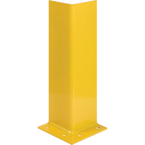 Protecteurs pour montants, Acier, 7" la x 7" p x 12" h, Jaune s&eacute;curit&eacute; OSHA Oxymax Inc