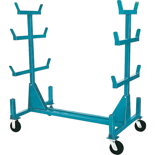 Supports mobiles pour tuyaux & barres, Acier, 34" la x 61" p x 58" h, Capacit&eacute; de 1000 lb Oxymax Inc