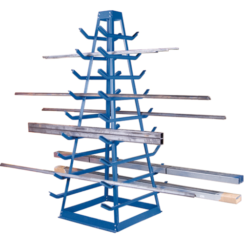 Support pour tuyaux, Horizontal, 9 Niveaux, 18" la x 40" p x 84" h, 1800 lb Cap. Oxymax Inc