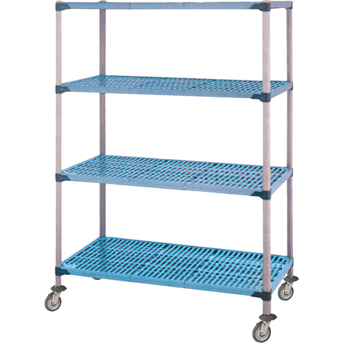 Shelving Unit, 4 Tiers, 36" W x 68" H x 18" D Oxymax Inc