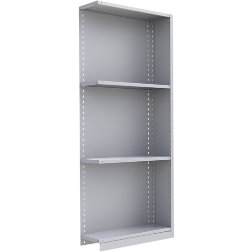 Interlok Shelving Unit, Steel, Boltless, 800 lbs. Capacity, 36" W x 88" H x 12" D Oxymax Inc