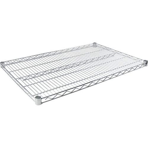Tablette en treillis pour &eacute;tag&egrave;re robuste en treillis chromat&eacute;, 36" la x 18" p, Capacit&eacute; de 800 lb Oxymax Inc
