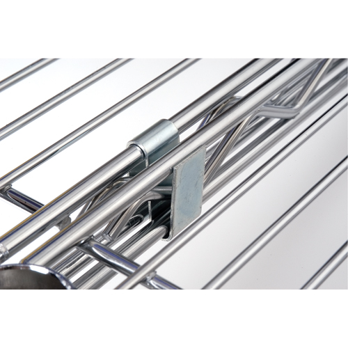 Crochet en S pour &eacute;tag&egrave;re en treillis chromat&eacute; Oxymax Inc