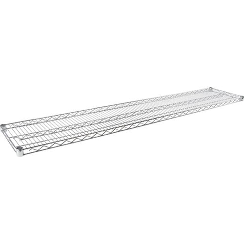 Wire Shelf for Heavy-Duty Chromate Wire Shelving, 60" W x 14" D, 600 lbs. Capacity Oxymax Inc