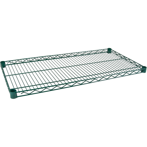 Tablette pour &eacute;tag&egrave;re robuste en treillis au fini d'&eacute;poxyde vert, 36" la x 24" p, 800 lb Capacit&eacute; Oxymax Inc