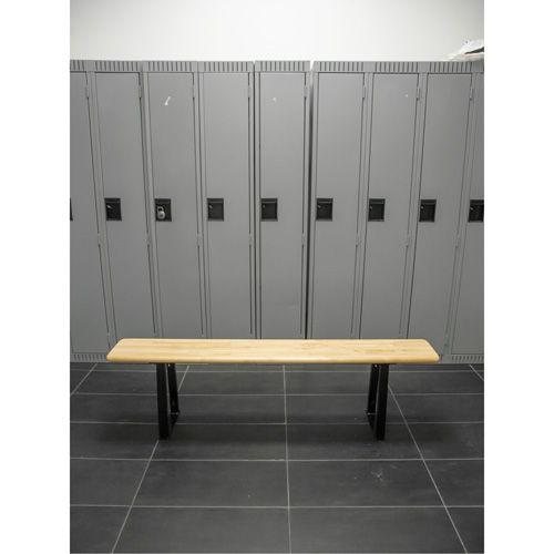 Locker Room Bench, Wood, 48" L x 9-1/4" W x 16-1/2" H Oxymax Inc