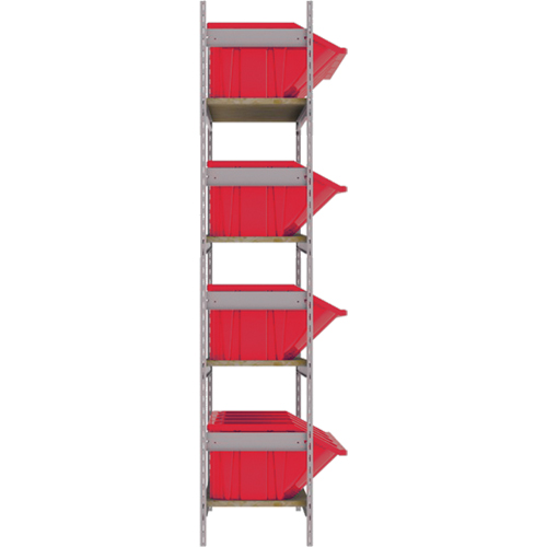 &eacute;tag&egrave;res larges avec bacs g&eacute;ants en plastique, Acier, Sans boulons, Capacit&eacute; 800 lb, 66" la x 72" h x 18" p Oxymax Inc