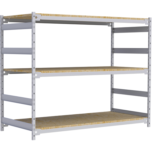 Wide Span Record Storage Shelving, Steel, 3 Shelves, 72" W x 32" D x 60" H Oxymax Inc