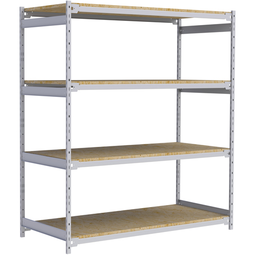 &eacute;tag&egrave;re-classeur de grande largeur, Acier, 4 Tablettes, 72" la x 32" p x 84" h Oxymax Inc