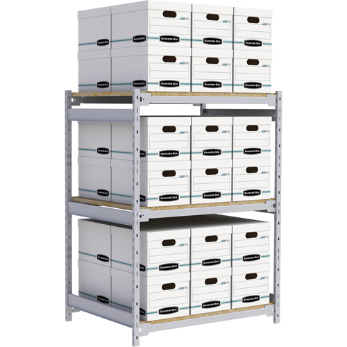 &eacute;tag&egrave;re-classeur de grande largeur, Acier, 3 Tablettes, 42" la x 32" p x 60" h Oxymax Inc