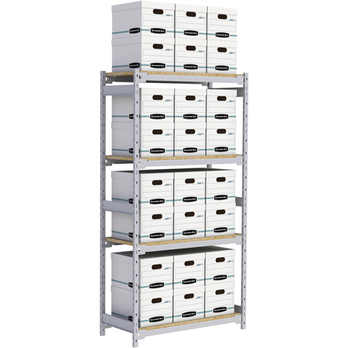 &eacute;tag&egrave;re-classeur de grande largeur, Acier, 4 Tablettes, 42" la x 18" p x 84" h Oxymax Inc