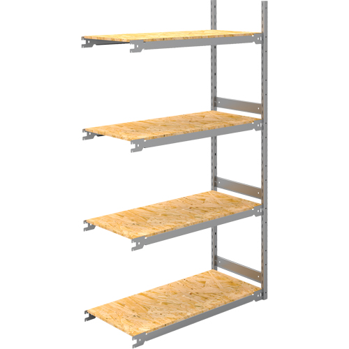 &eacute;tag&egrave;re-classeur de grande largeur, Acier, 4 Tablettes, 42" la x 18" p x 84" h, Ensemble Ajout Oxymax Inc