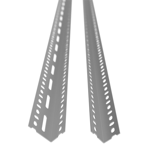 Montant &agrave; corni&egrave;re perfor&eacute;e, Acier galvanis&eacute;, Hauteur 72" Oxymax Inc