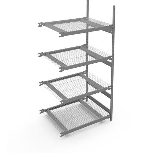 &eacute;tag&egrave;re de grande largeur, Acier, Sans boulons, Capacit&eacute; 1340 lb, 42" la x 84" h x 32" p Oxymax Inc