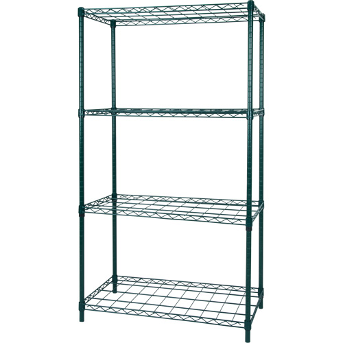 Dry Rack Shelving, 4 Tiers, 36" W x 63" H x 18" D Oxymax Inc