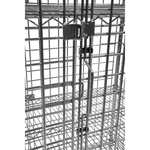 Chariot de s&eacute;curit&eacute;, Chrom&eacute;, 48" x 69" x 24", Capacit&eacute; 500 lb Oxymax Inc